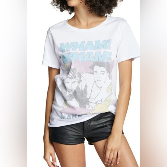 Recycled Karma WHAM!! Make it big extra small white T XS - Picture 1 of 3